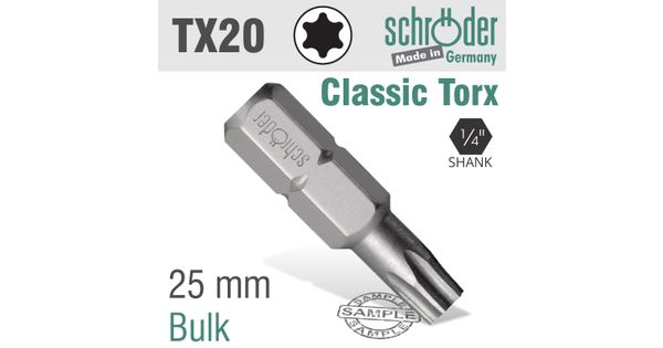 Torx Tx 20 Classic Bit 25mm product image