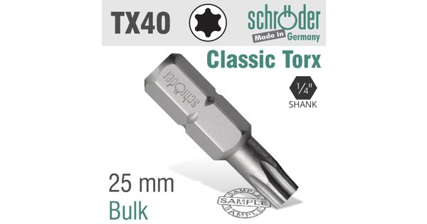 Torx Tx 40 Classic Bit 25mm product image