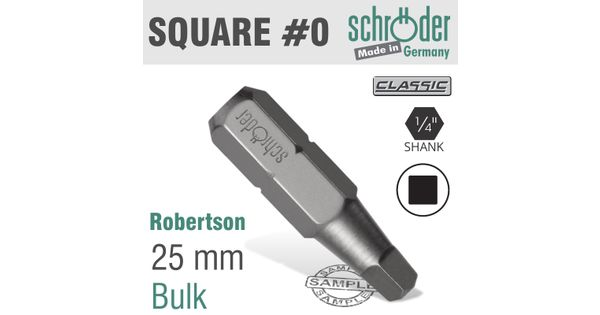 Sq.recess No.0 Insert Bit product image