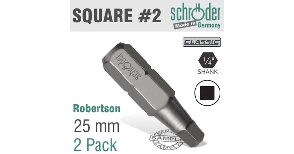 Sq.recess No.2x25mm Bit 2cd product image