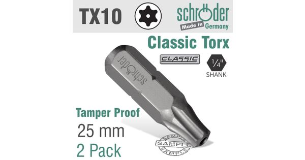 Torx Tamper Resist T10h 25 2cd product image