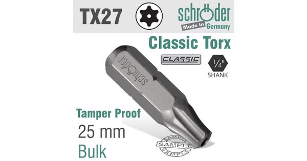 Torx Tamper Resist T27 25mm product image