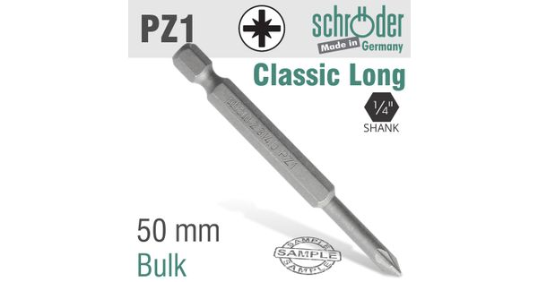 Pozi No.1 X 50mm Classic Power Bit product image