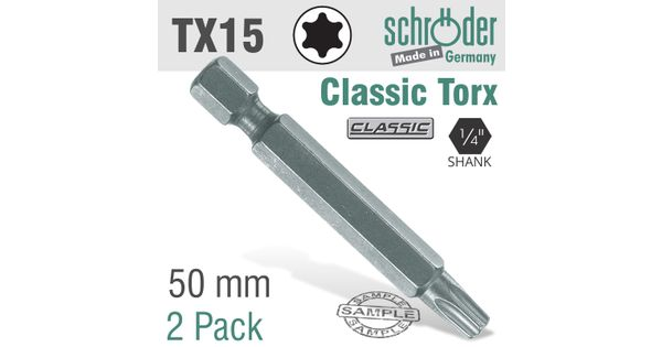 Torx Tx15 Classic Power Bit 50mm 2cd product image