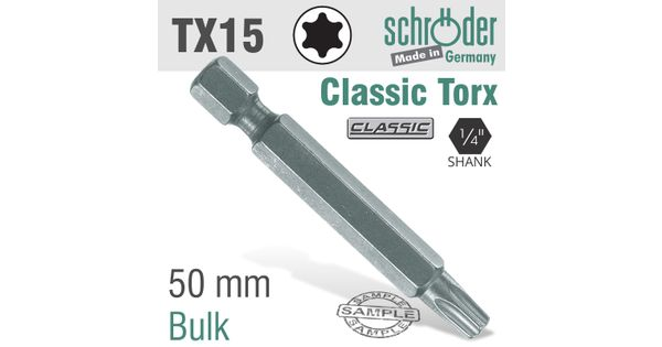 Torx Tx15 Classic Power Bit 50mm Bulk product image