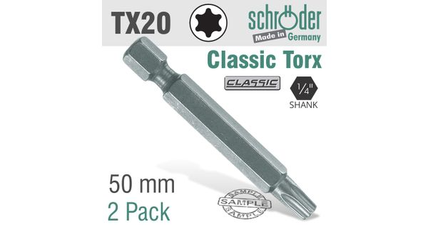 Torx Tx20 Classic Power Bit 50mm 2cd product image