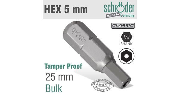 Allen/hex 5mm Security Insert Bit Bulk product image