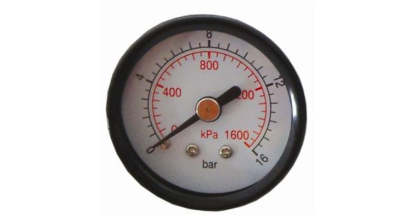Press. Gauge 50mm 1/8' Rear Fit 0-16bar 0-1600kpa product image
