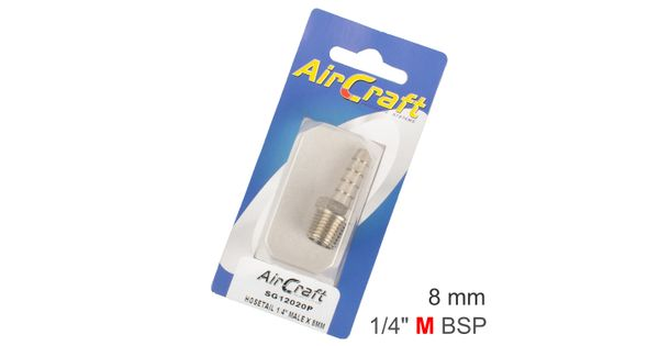 Hosetail 1/4' Male X 8mm 1pc Carded product image