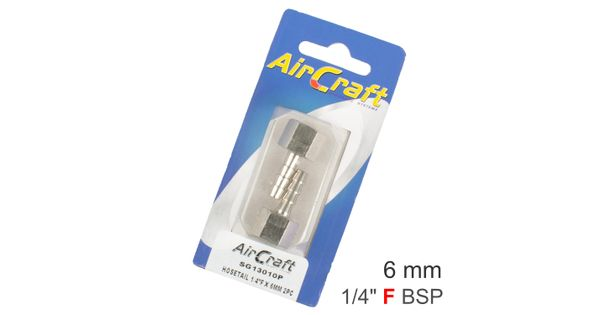 Hosetail 1/4'f X 6mm 2pc Pack product image