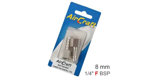 Connector Hosetail 1/4'f X 8mm 2pack product image