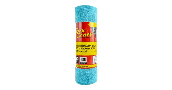 Microfibre Cloth Grey 300mm X 300mm 20pc Roll Tear-off 180gsm product image