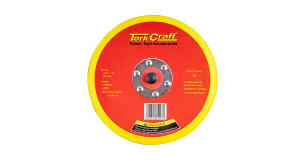 Da Sander Pad Hook And Loop 5 16 - 24unf Med Soft No Holes 150mm 6' product image