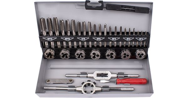 Tap And Die Set 32pce 3-12mm Hss In Steel Case product image