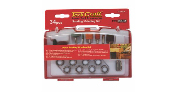 Tork Craft Sanding and Grinding Set 34 Piece Mini product image