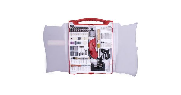 Tork Craft Mini Rotary Tool 170W and Accessory Set 245 Piece with Stand and Flex Shaft product image