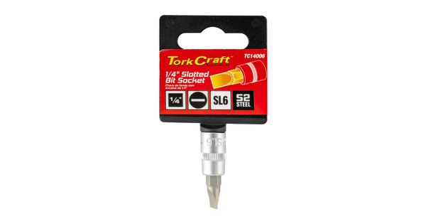 Socket Bit 1/4'dr Slotted Sl6 S2 Material product image