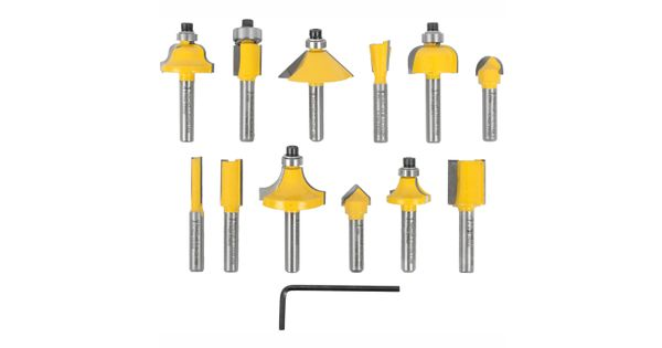 Router Bit Set 12pc 1/4' Straight & Profile product image