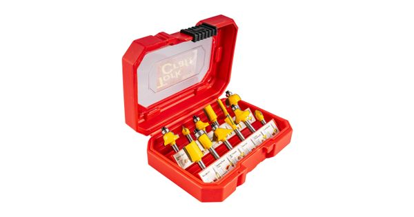 Router Bit Set 12pc 1/4' Shank Hard Case product image