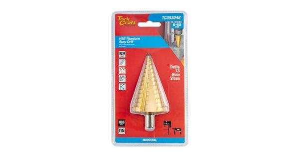 Step Drill Hss 6-52mm M2 Carded product image