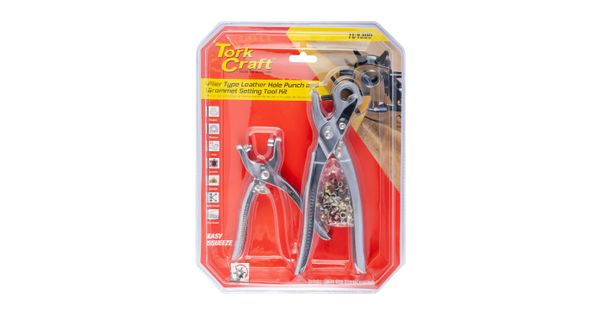 Leather Hole Punch & Grommet Setting Tool Kit C/w 100pc Eyelets 5mm product image