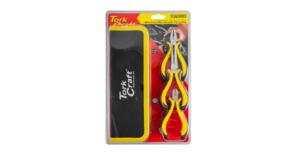 Tork Craft TC603005 5pc Mini Plier Set With Carry Bag Micro product image