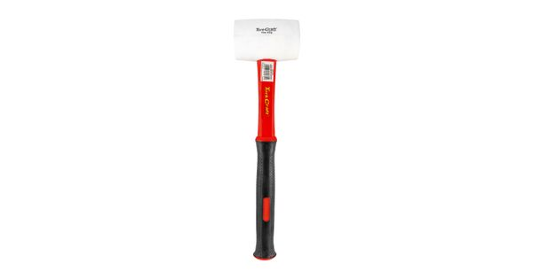 Hammer Rubber Mallet 450g (16oz) Fibreglass Handle White Non-marking product image