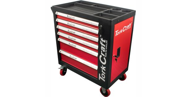 Tork Craft 6 Drawer Roller Cab Tool Box On Castors With 184pc Of Stock product image