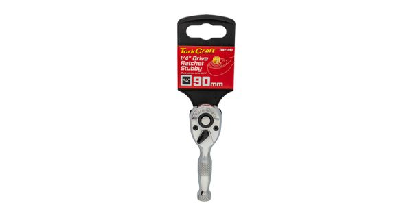 Ratchet Stubby 90mm 1/4' Drive Steel Handle product image