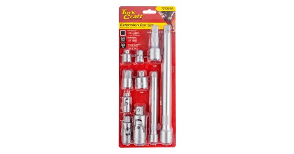 Socket Adaptor & Extention Set 1/2', 1/4', 3/8' 10pc product image