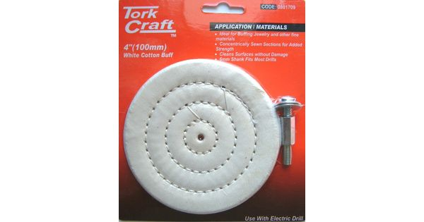 Cotton Buff 100mm X 6mm Shaft product image