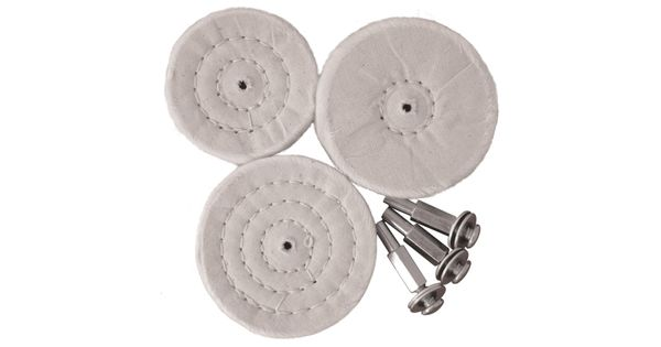 3 Pce White Buff Set All Portable Drills product image