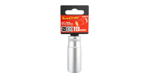 Deep Socket 3/8'dr 19mm 12pt Crv product image