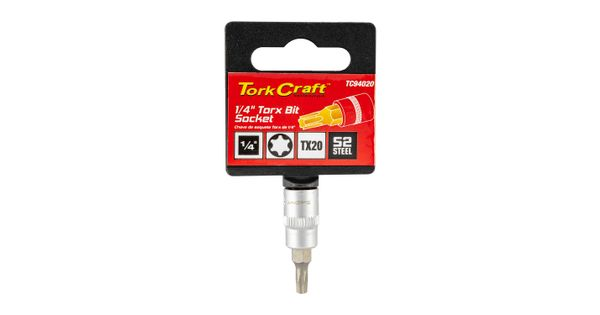 Socket Bit 1/4'dr Torx T20 S2 Material product image
