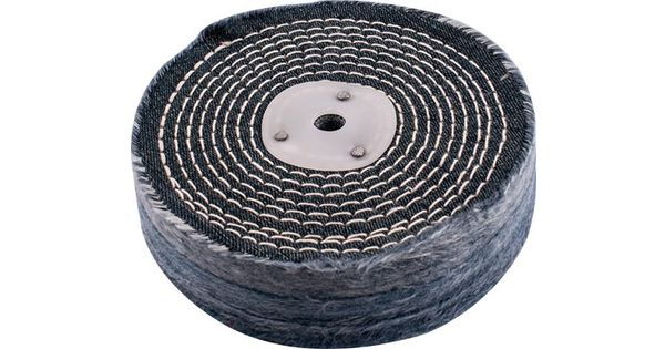 Colour Buff/mop 150mm X 3 Section X 30mm Thick 1/2' Hole product image