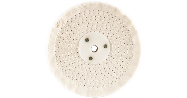 White Buff/mop 150mm X 3 Section X 30 Mm Thick 1/2 ' Hole product image
