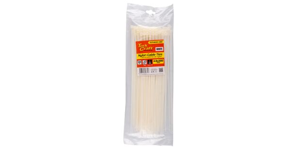 Nylon Cable Ties 4.8mm X 300mm White 100pc product image