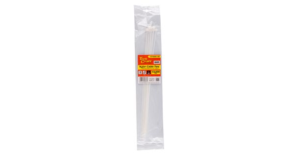Nylon Cable Ties 4.8mm X 400mm White 10pc product image