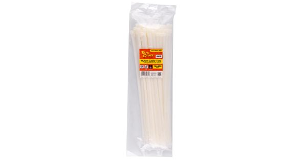 Nylon Cable Ties 7.6mm X 400mm White 100pc product image