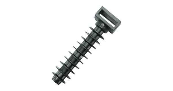 Cable Tie Mount Plug 10,6mm X 43mm Up To 9mm Tie Black 25pc product image