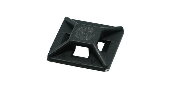 Cable Tie Mount 12,5mm X 12,5mm For 2.5mm Tie Black 25pc Nylon product image