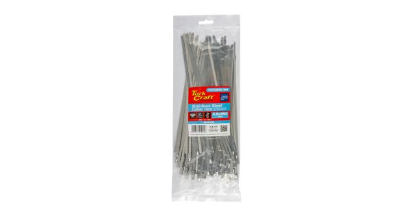 S/steel Cable Ties Ss304 4.6mm X 250mm Natural 100pc product image