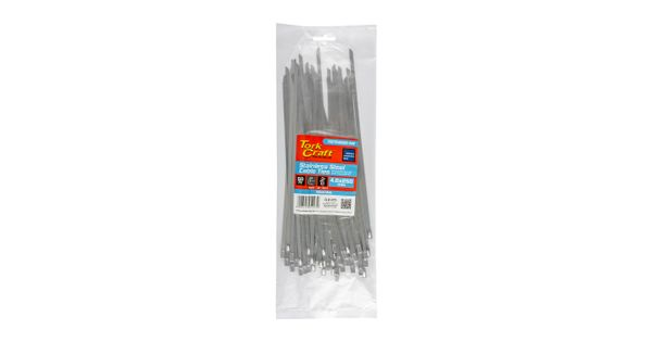 S/steel Cable Ties Ss304 4.6mm X 250mm Natural 50pc product image