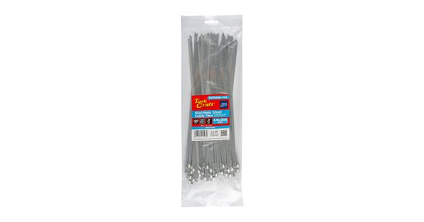 S/steel Cable Ties Ss304 4.6mm X 300mm Natural 100pc product image