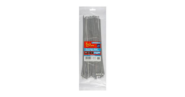 S/steel Cable Ties Ss304 4.6mm X 300mm Natural 50pc product image