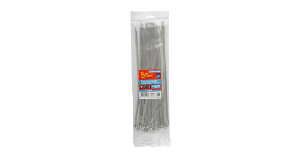 S/steel Cable Ties Ss304 4.6mm X 350mm Natural 100pc product image