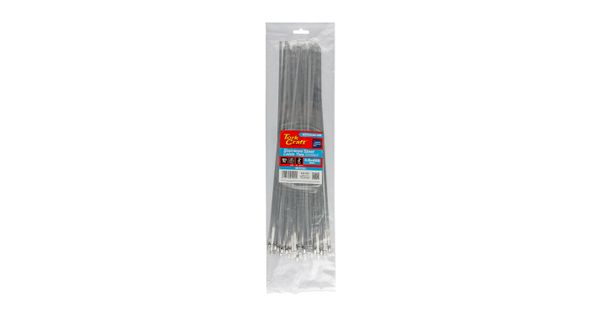 S/steel Cable Ties Ss304 4.6mm X 400mm Natural 50pc product image