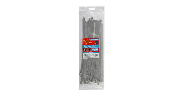 S/steel Cable Ties Ss304 7.9mm X 300mm Natural 50pc product image