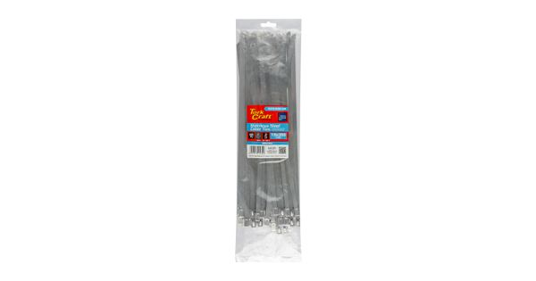 S/steel Cable Ties Ss304 7.9mm X 350mm Natural 50pc product image