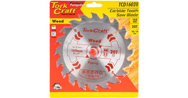 Blade Tct 160 X 20t 20/16 General Purpose Rip Wood product image